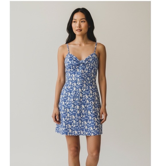 Gianni Bini Dresses & Skirts - GB Gianni Bini Women's Blue and White Spaghetti Strap Small Mini Derby Dress